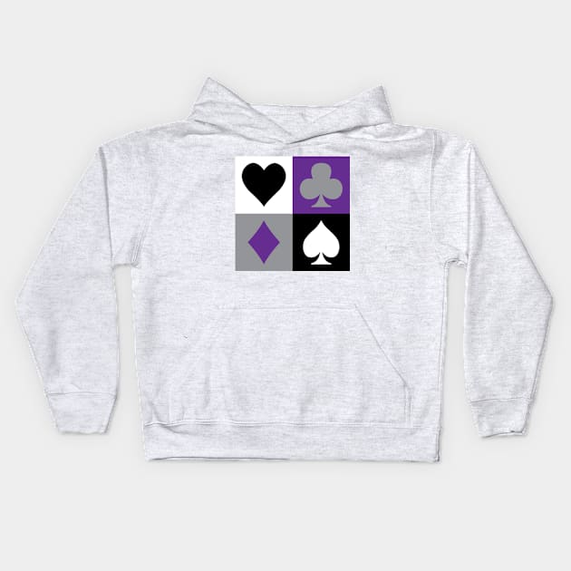 ACE of cards Kids Hoodie by Pattern Pending